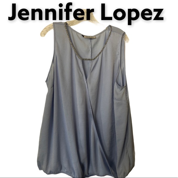 Jennifer Lopez Tops - Jennifer Lopez Crossover Sleeveless Blouse 2X